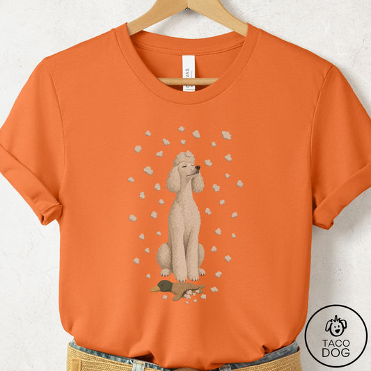 Poodle Weather T-Shirt Burnt Orange Taco-Dog