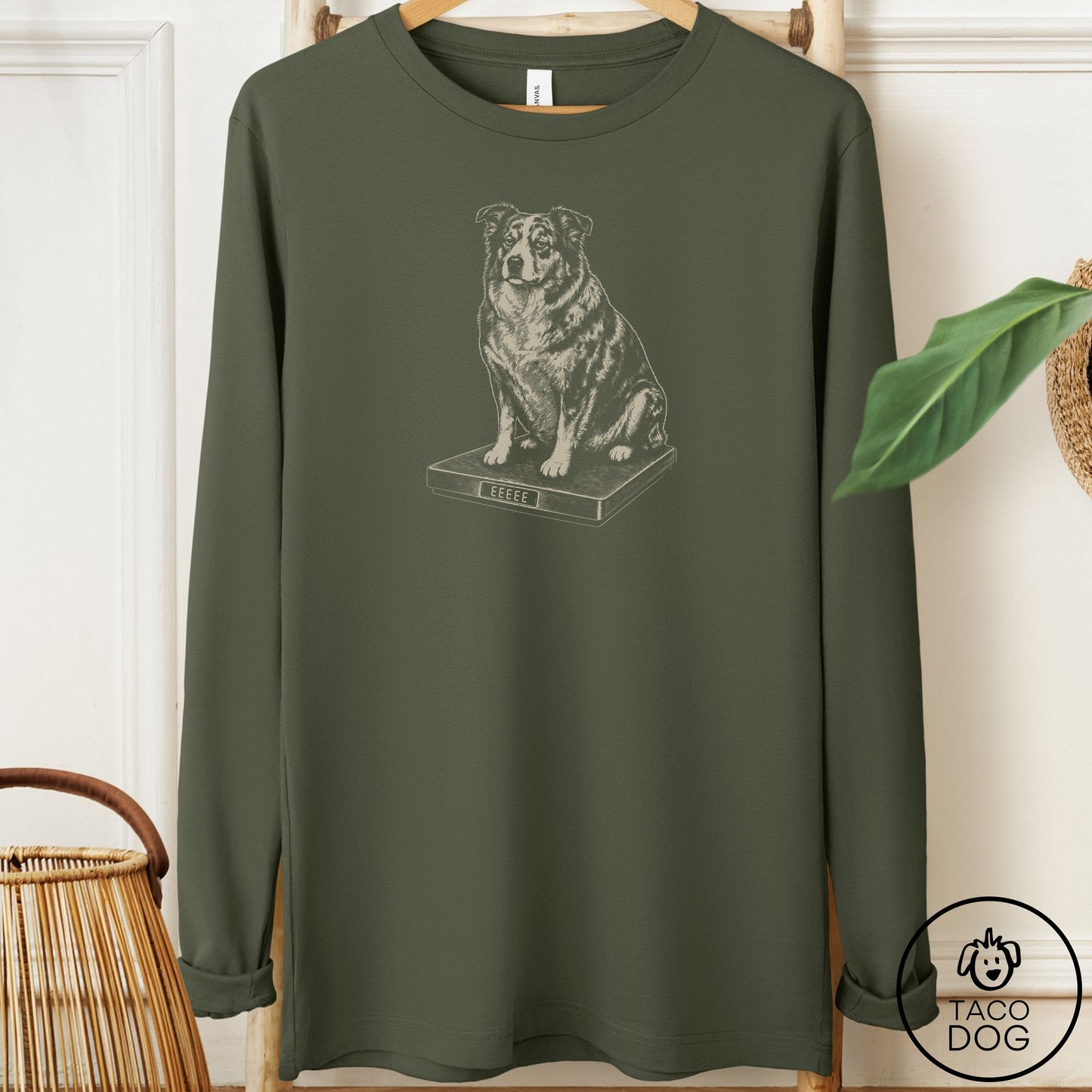 Australian Shepherd Weigh In Long Sleeve Tee