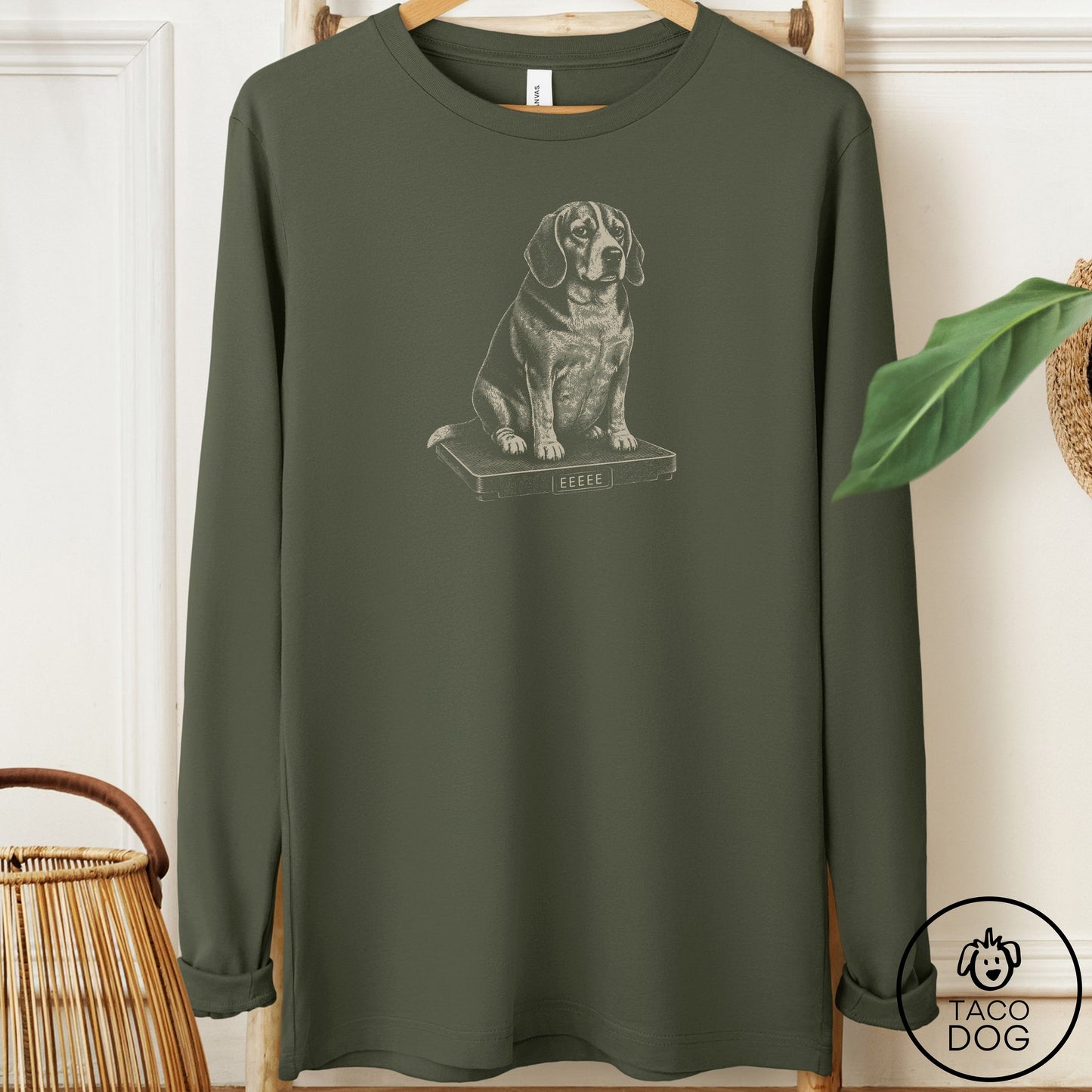Beagle Weigh In Long Sleeve Tee