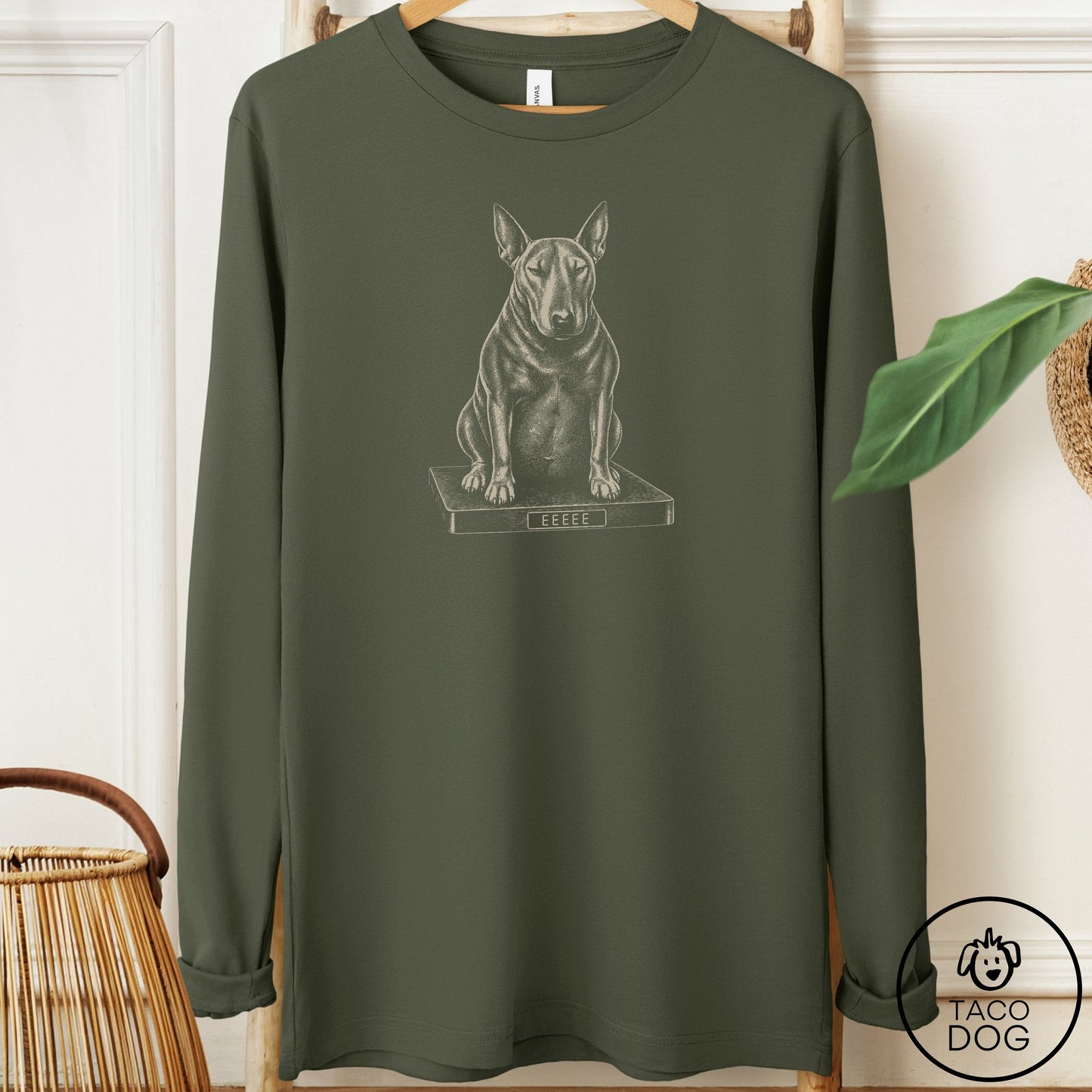 Bull Terrier Weigh In Long Sleeve Tee
