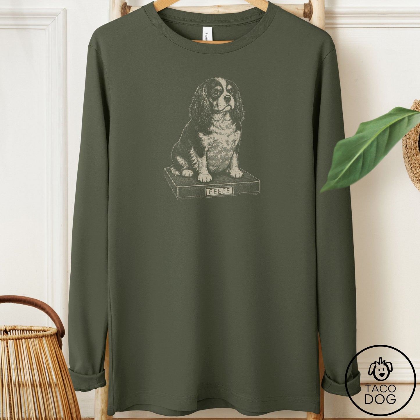 Cavalier King Charles Spaniel Weigh In Long Sleeve Tee