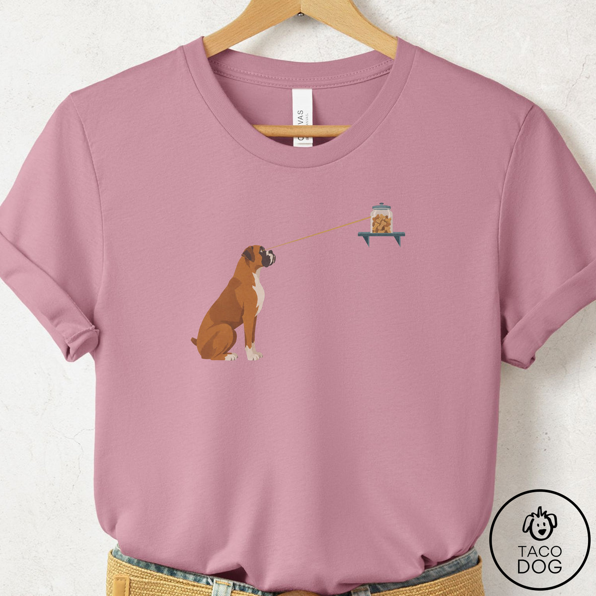Boxer Willpower T-Shirt Orchid Taco-Dog