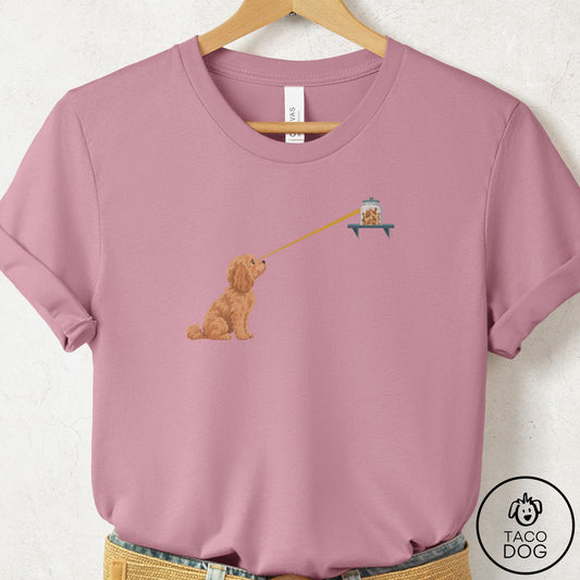 Cavapoo Willpower T-Shirt Orchid Taco-Dog