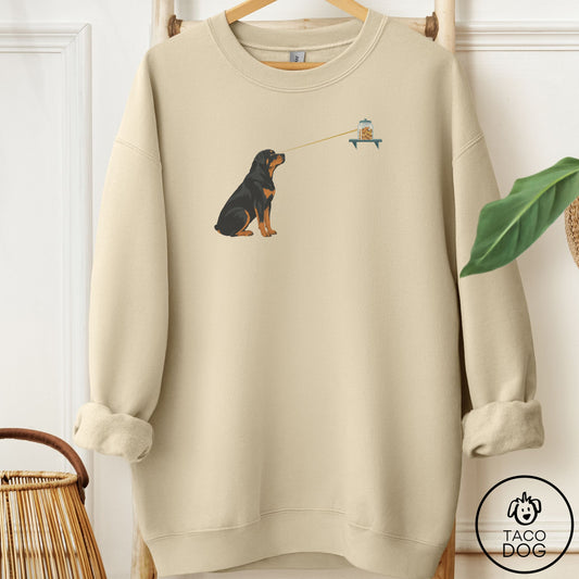 Rottweiler Willpower Sweatshirt Sand Taco-Dog