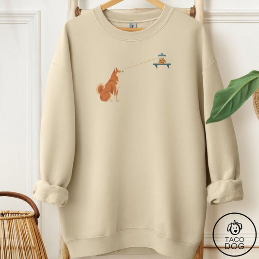 Shiba Inu Willpower Sweatshirt Sand Taco-Dog