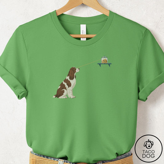 Springer Spaniel Willpower T-Shirt Leaf Taco-Dog
