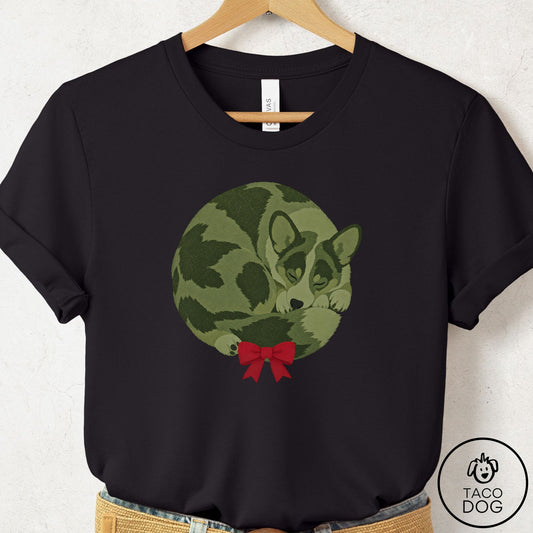 Cardigan Welsh Corgi Wreath T-Shirt