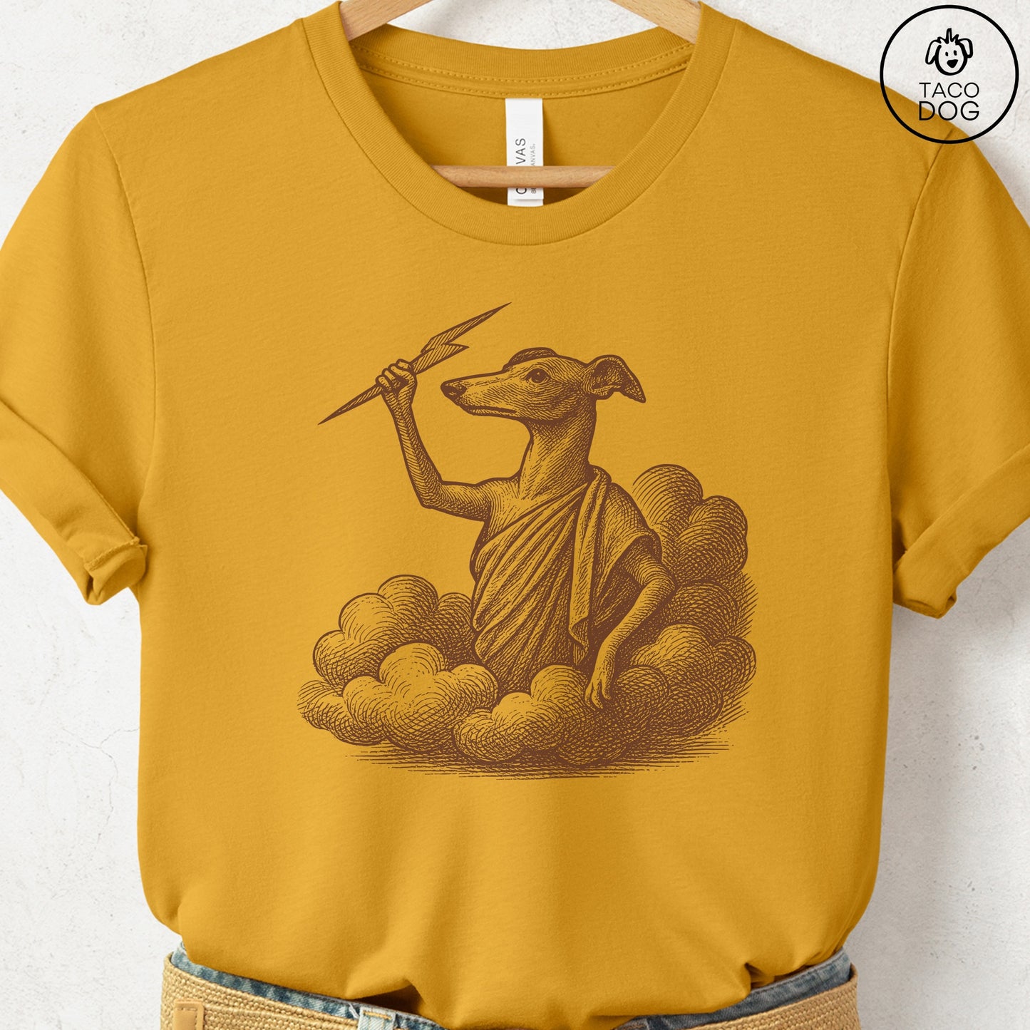 Italian Greyhound Whippet Zeus T-Shirt Taco-Dog