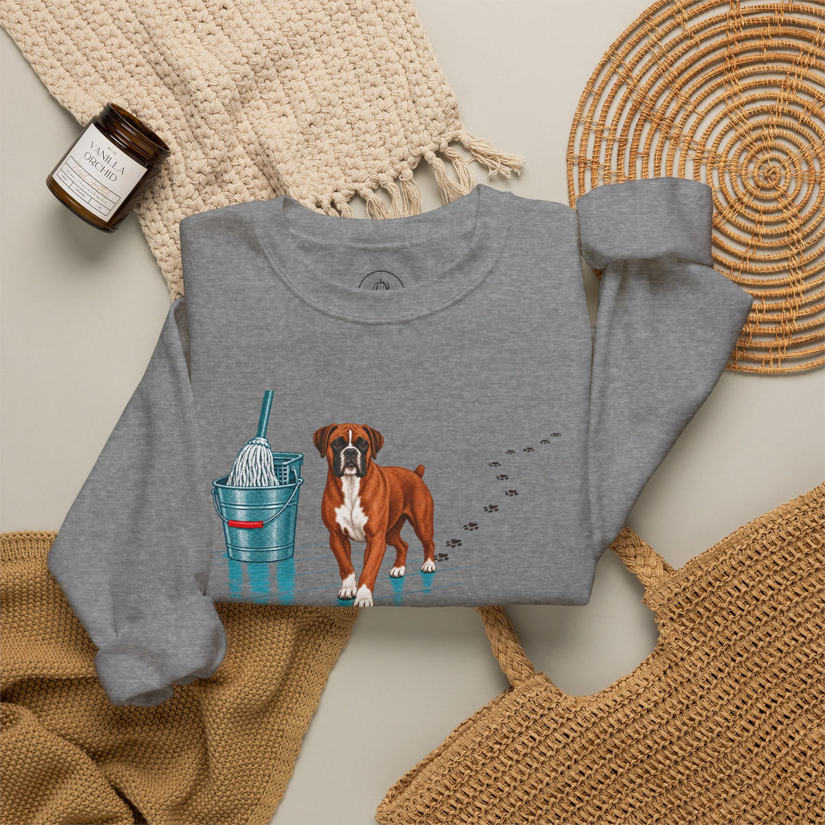 Boxer Mop Sweatshirt Taco-Dog