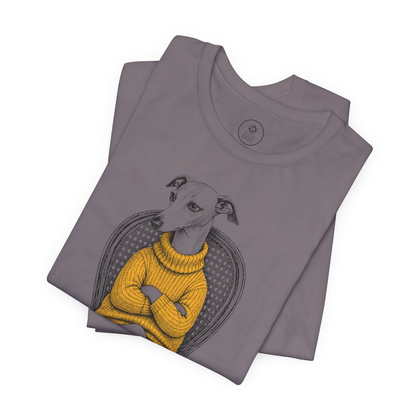 Italian Greyhound Whippet Reluctant Turtleneck T-Shirt