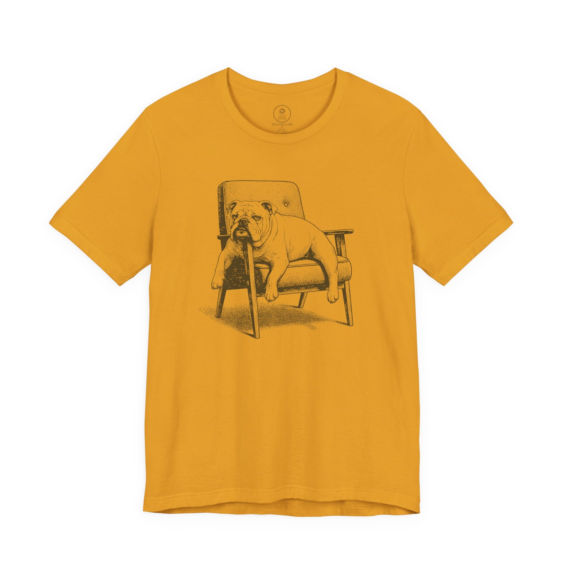 English Bulldog Occupied T-Shirt Mustard Taco-Dog