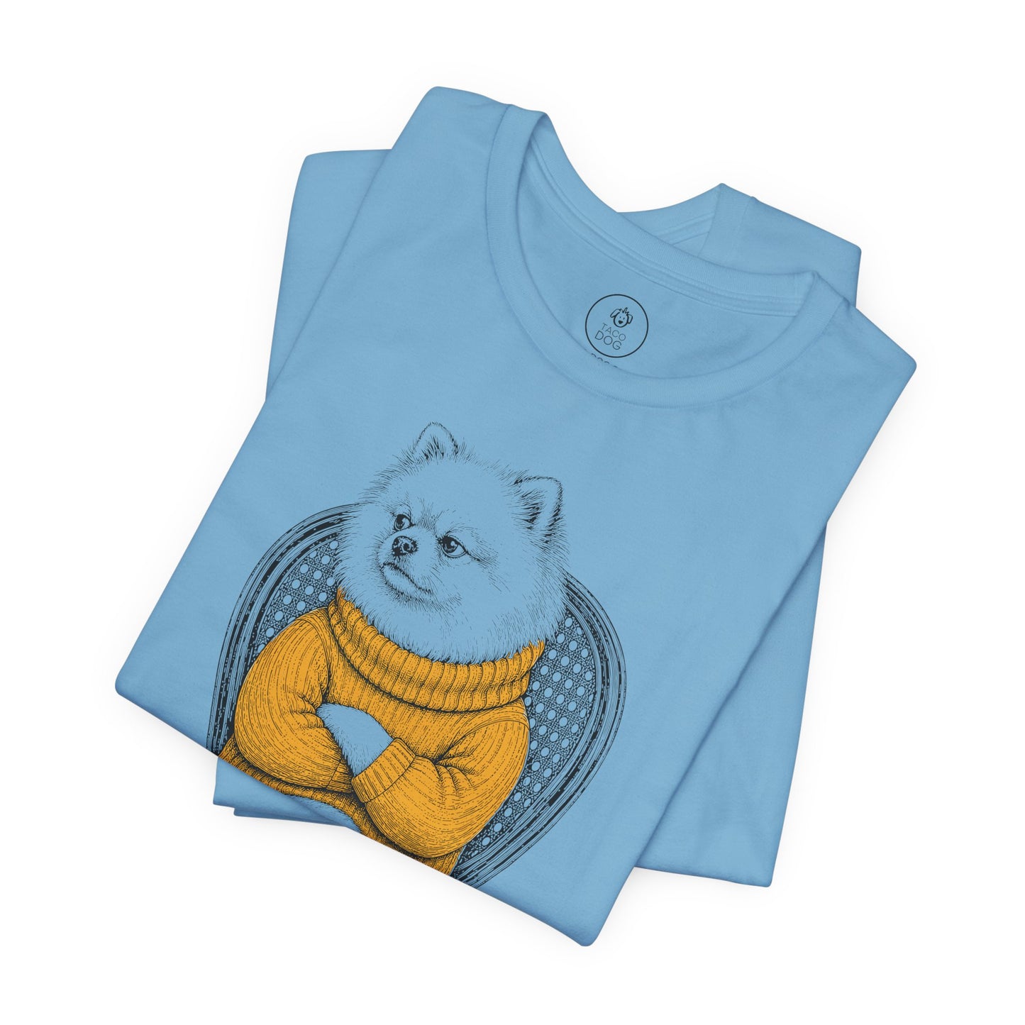 Pomeranian Reluctant Turtleneck T-Shirt