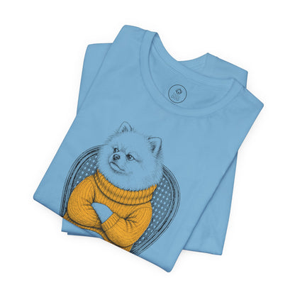 Pomeranian Reluctant Turtleneck T-Shirt