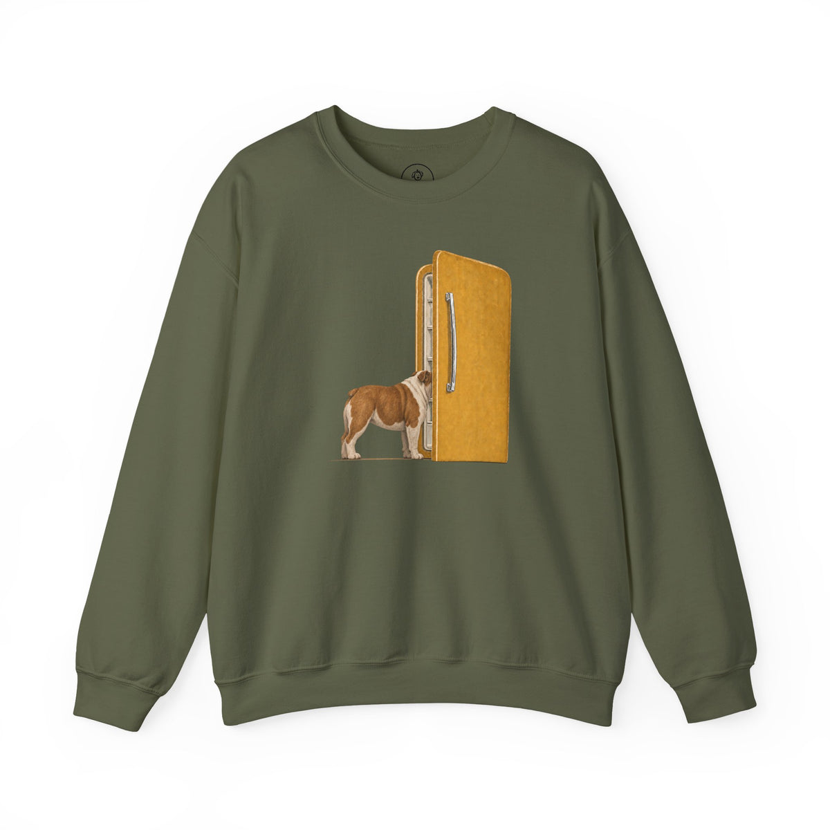 English Bulldog Refrigerator Sweatshirt Taco-Dog