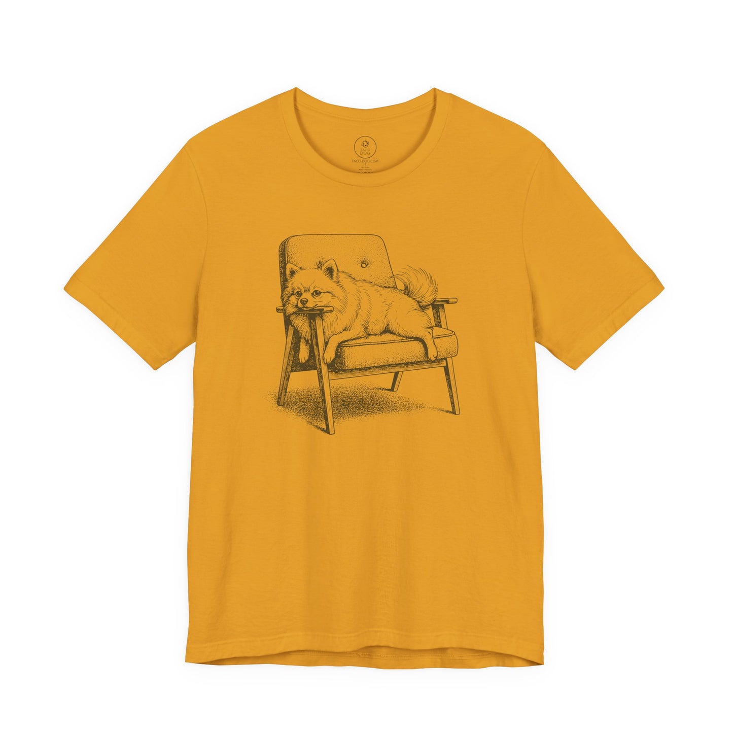 Pomeranian Occupied T-Shirt Mustard Taco-Dog