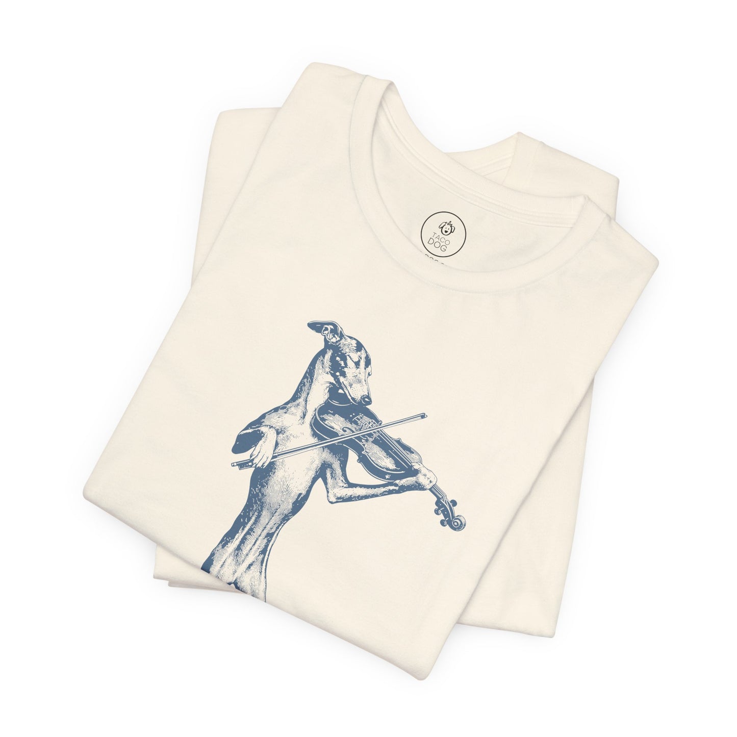Italian Greyhound Whippet Violin T-Shirt Taco-Dog