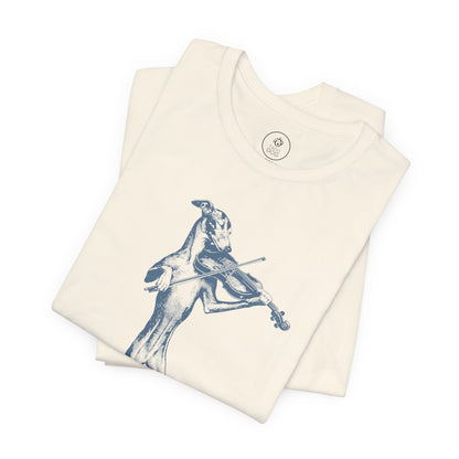 Italian Greyhound Whippet Violin T-Shirt Taco-Dog
