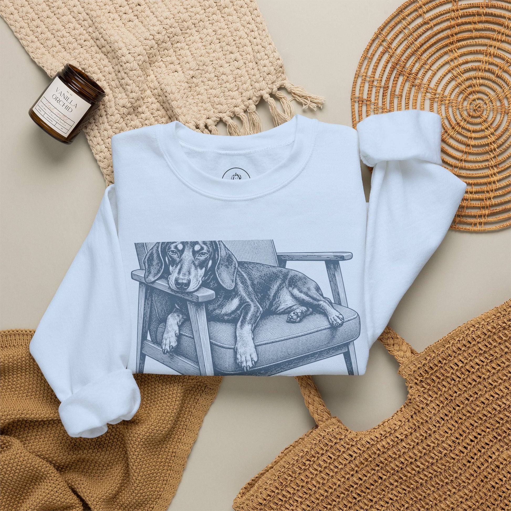 Dachshund Occupied Sweatshirt Taco-Dog