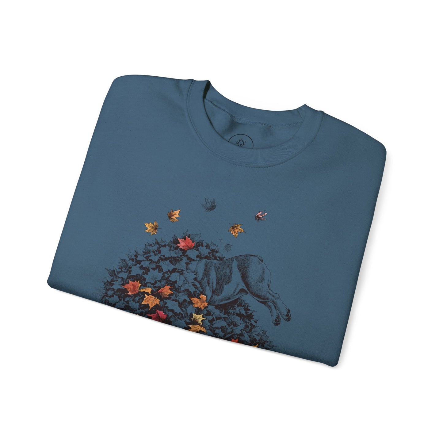 English Bulldog Leaf Jump Sweatshirt