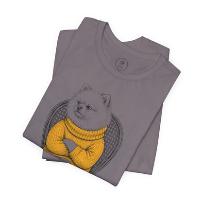 Pomeranian Reluctant Turtleneck T-Shirt