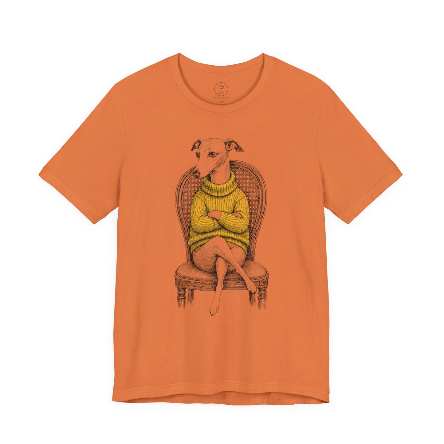 Italian Greyhound Whippet Reluctant Turtleneck T-Shirt
