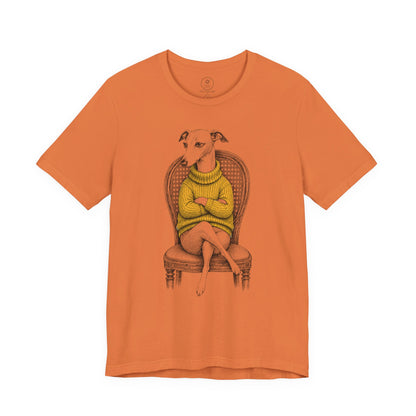 Italian Greyhound Whippet Reluctant Turtleneck T-Shirt