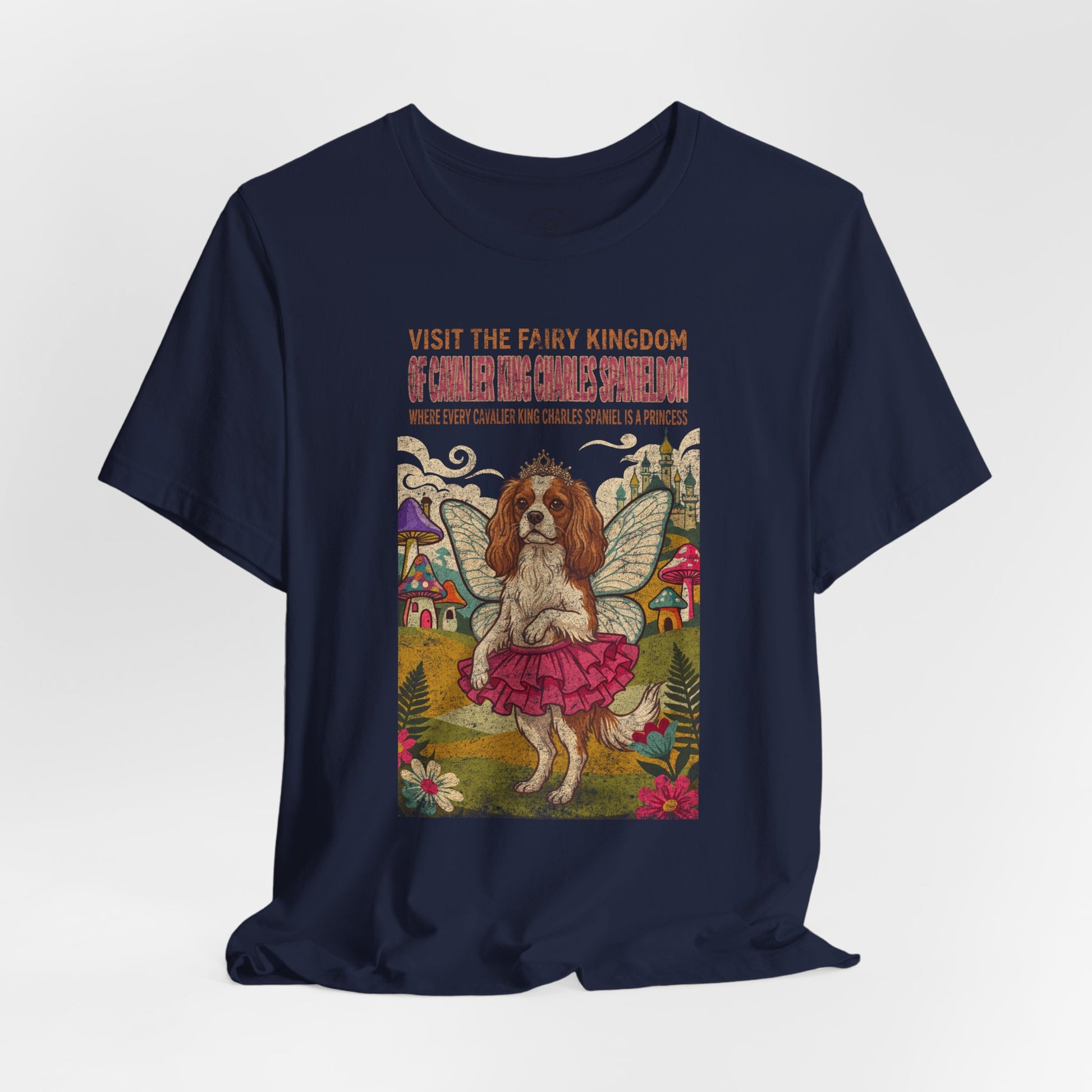 Cavalier King Charles Spaniel Fairy Kingdom T-Shirt Taco-Dog