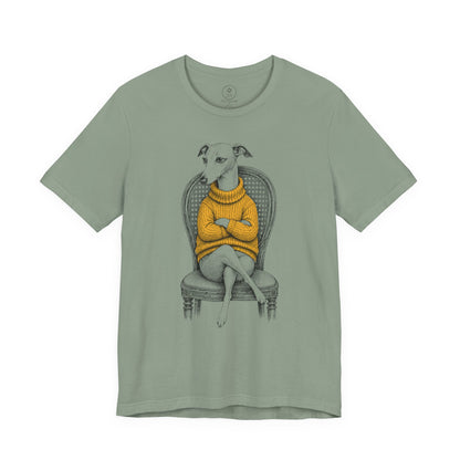 Italian Greyhound Whippet Reluctant Turtleneck T-Shirt