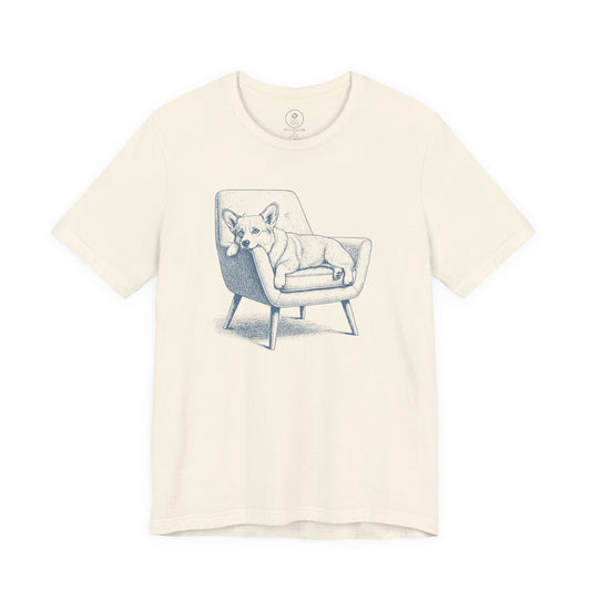 Corgi Occupied T-Shirt Natural Taco-Dog