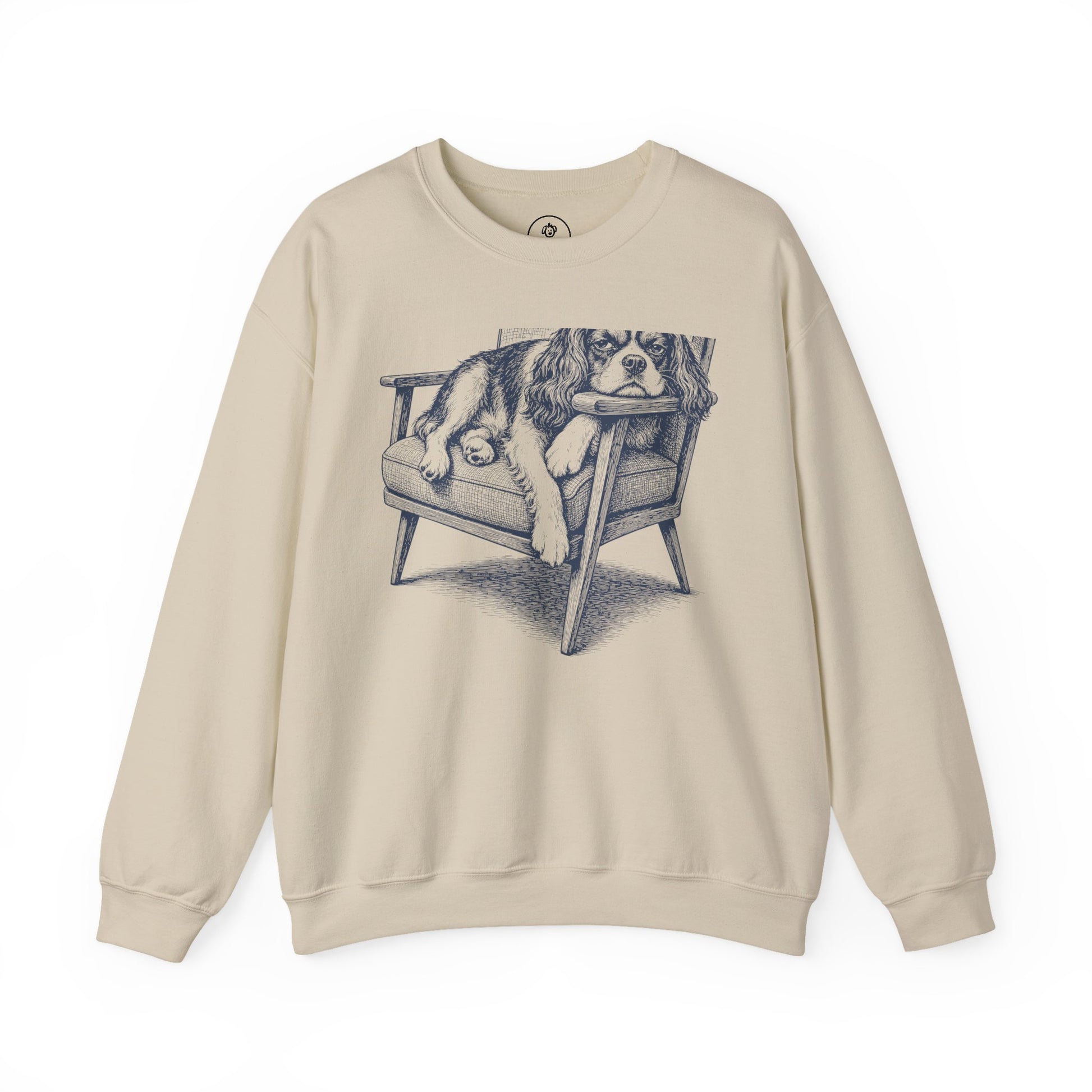 Cavalier King Charles Spaniel Occupied Sweatshirt Sand Taco-Dog