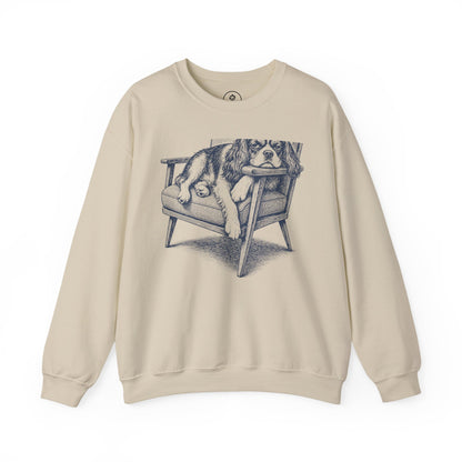 Cavalier King Charles Spaniel Occupied Sweatshirt Sand Taco-Dog