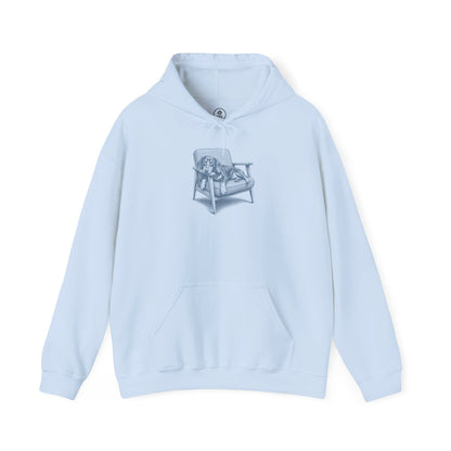 Dachshund Occupied Hoodie Light Blue Taco-Dog