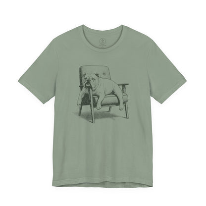 English Bulldog Occupied T-Shirt Sage Taco-Dog