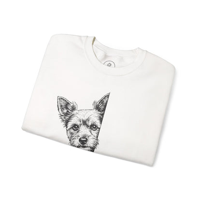 Yorkshire Terrier Yorkie Peeking Sweatshirt Taco-Dog