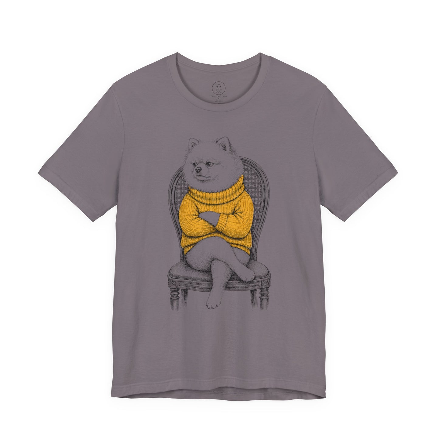 Pomeranian Reluctant Turtleneck T-Shirt