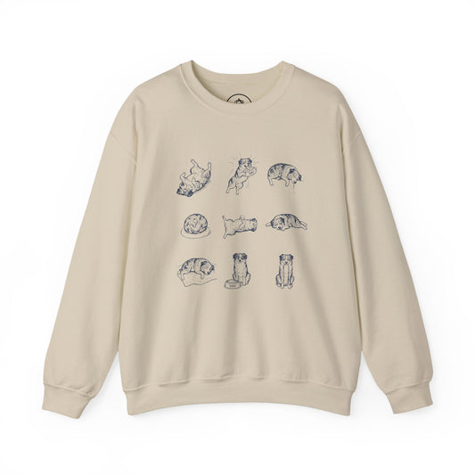 Australian Shepherd Aussie All Day Sweatshirt Sand Taco-Dog
