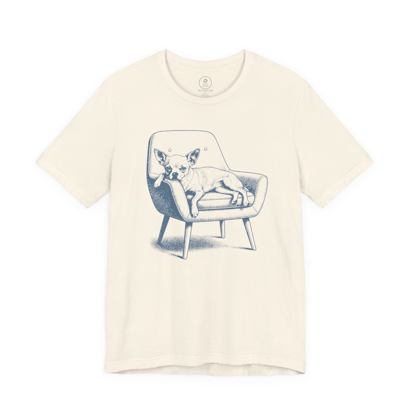 Chihuahua Occupied T-Shirt Natural Taco-Dog