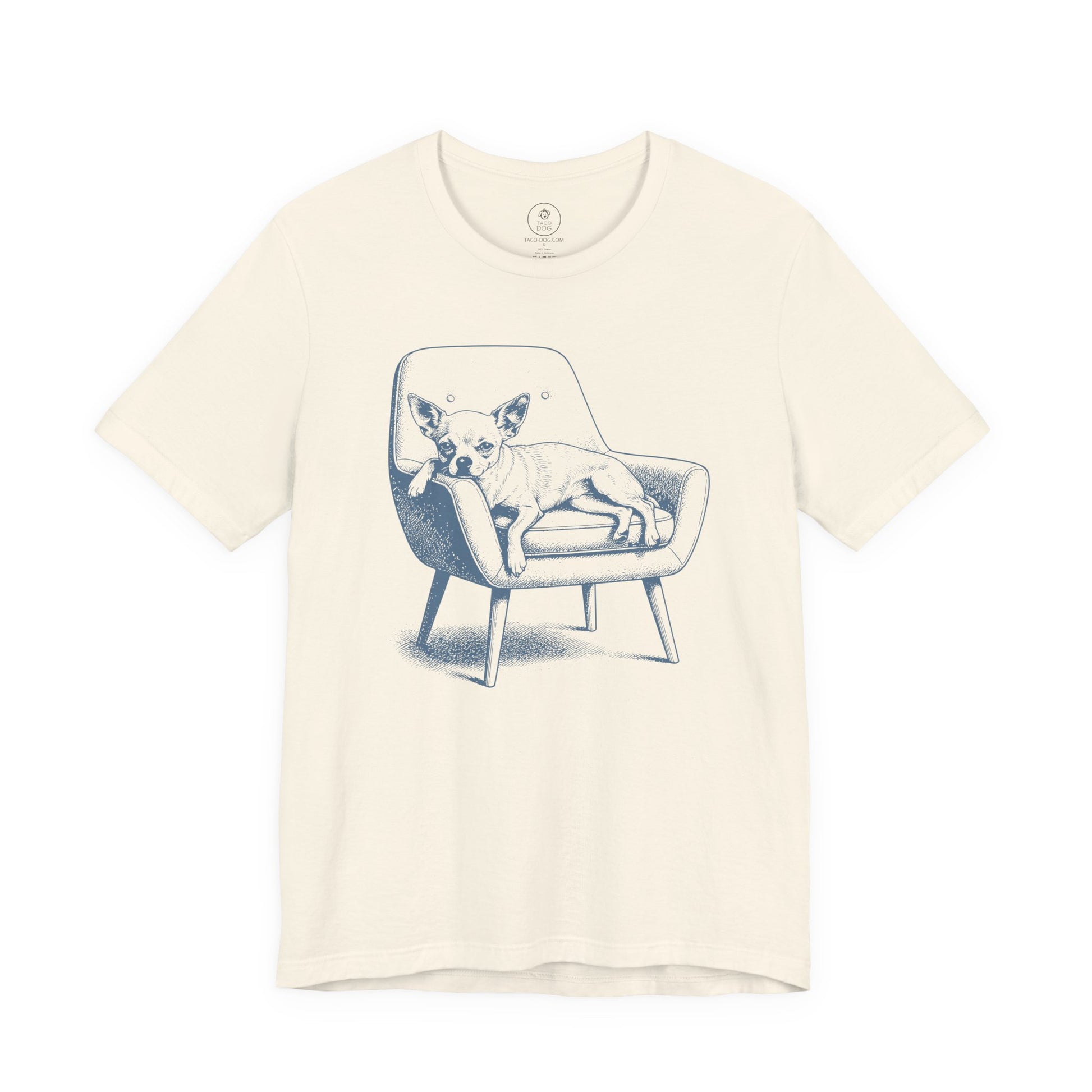 Chihuahua Occupied T-Shirt Natural Taco-Dog