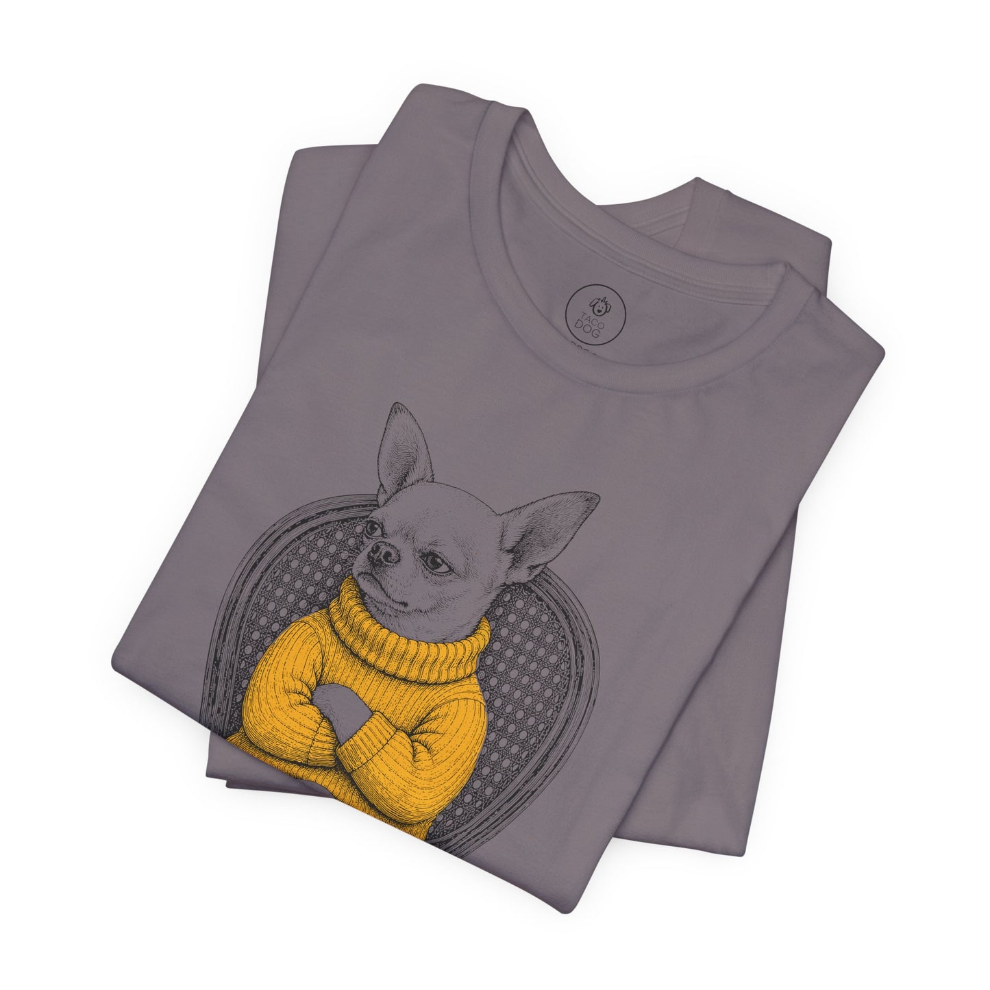 Chihuahua Reluctant Turtleneck T-Shirt