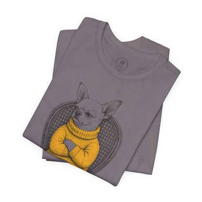 Chihuahua Reluctant Turtleneck T-Shirt