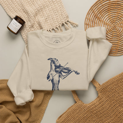 Italian Greyhound Whippet Violin Sweatshirt Taco-Dog