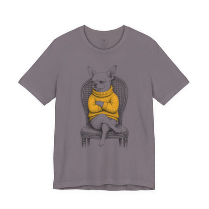 Chihuahua Reluctant Turtleneck T-Shirt