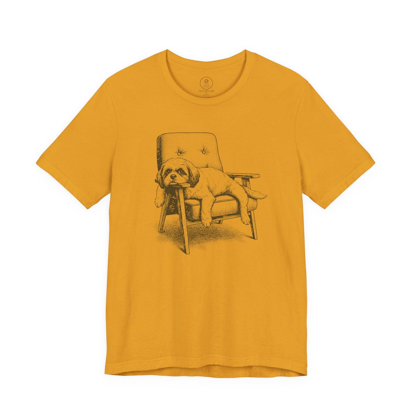 Shih Tzu Occupied T-Shirt Mustard Taco-Dog