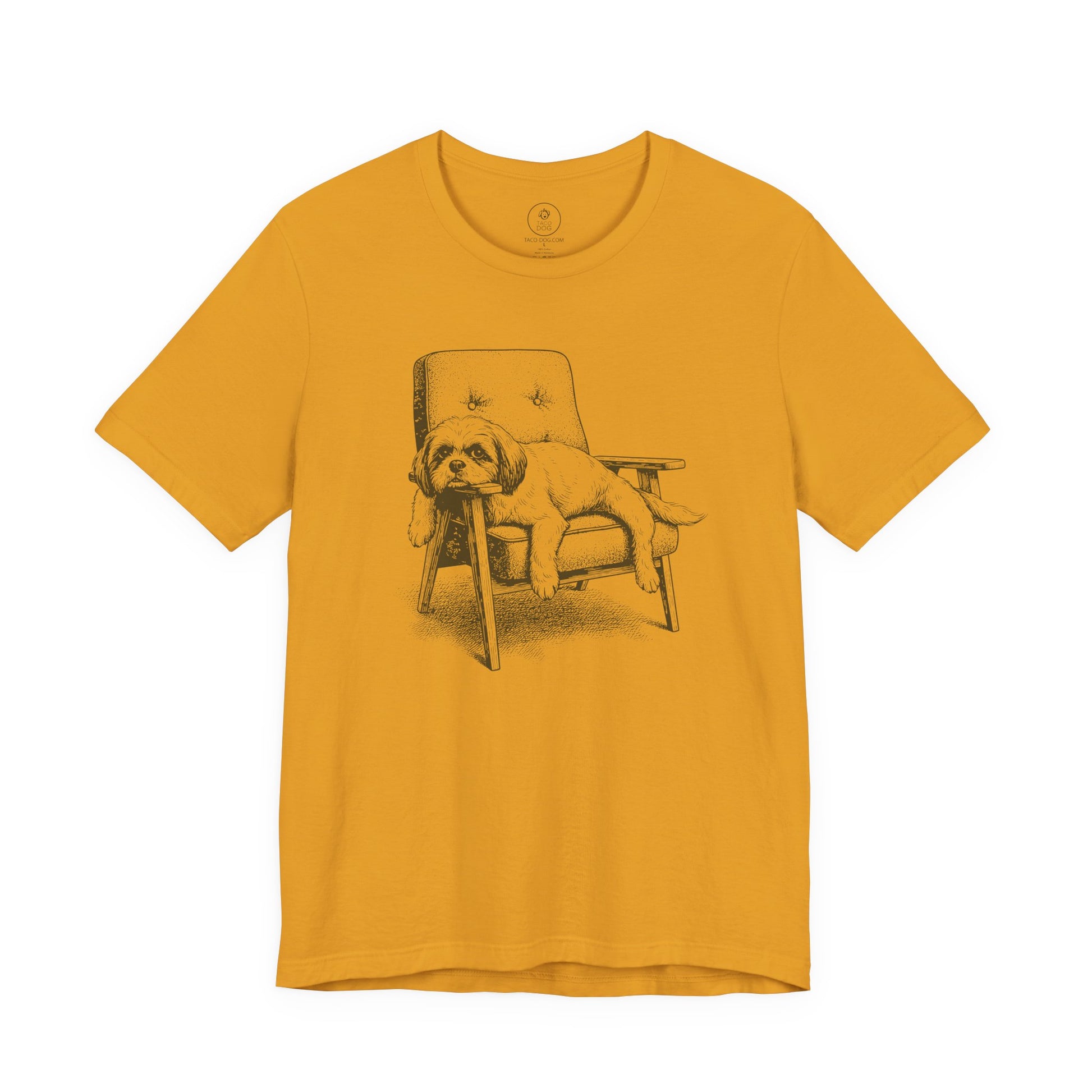 Shih Tzu Occupied T-Shirt Mustard Taco-Dog