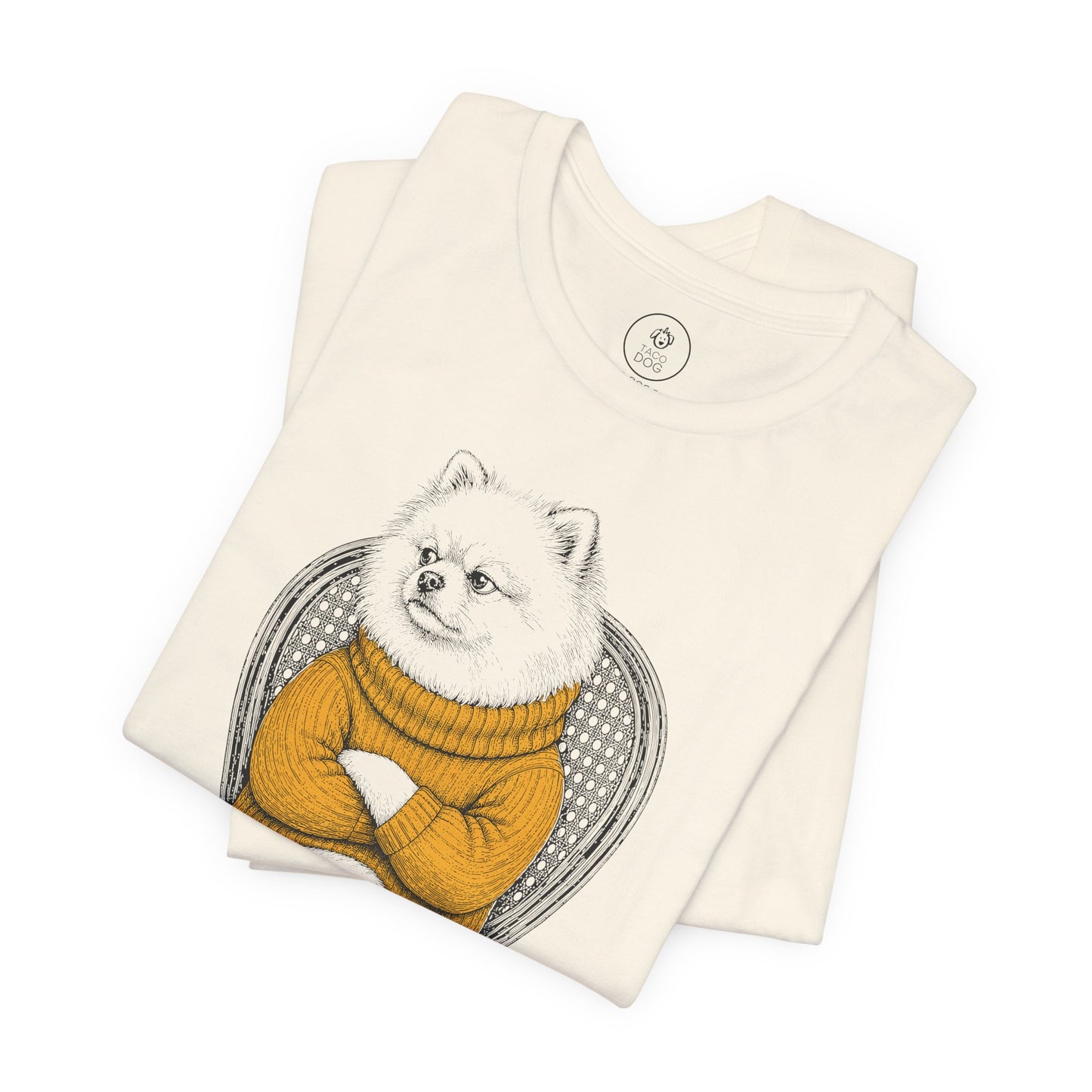 Pomeranian Reluctant Turtleneck T-Shirt