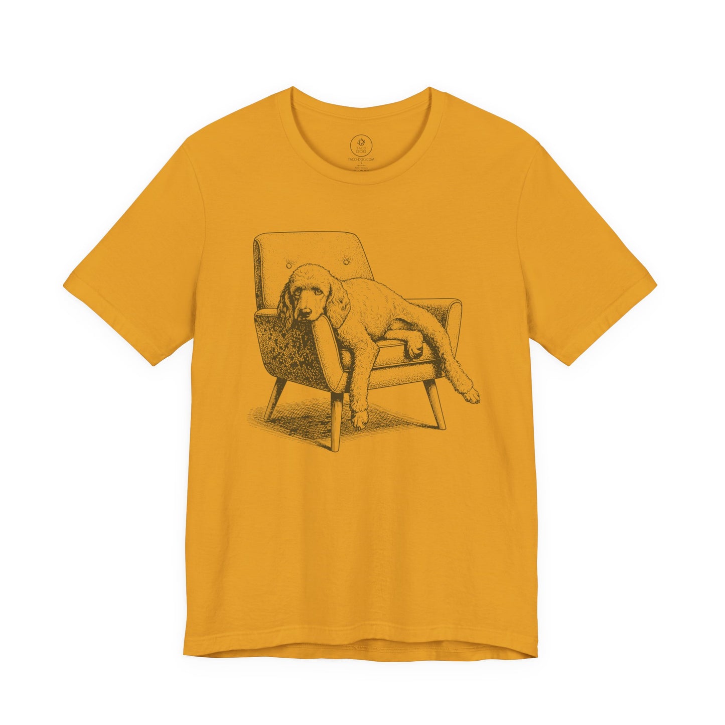 Poodle Occupied T-Shirt Mustard Taco-Dog