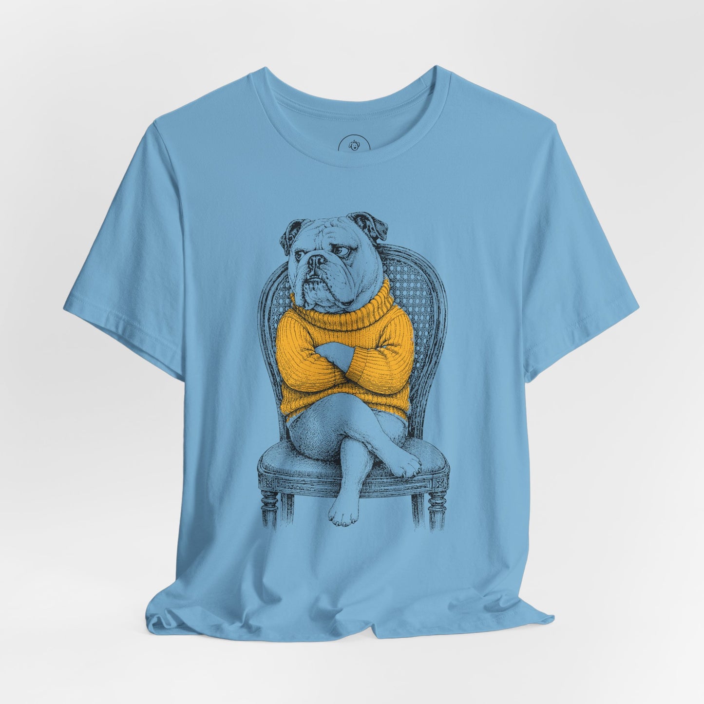 English Bulldog Reluctant Turtleneck T-Shirt