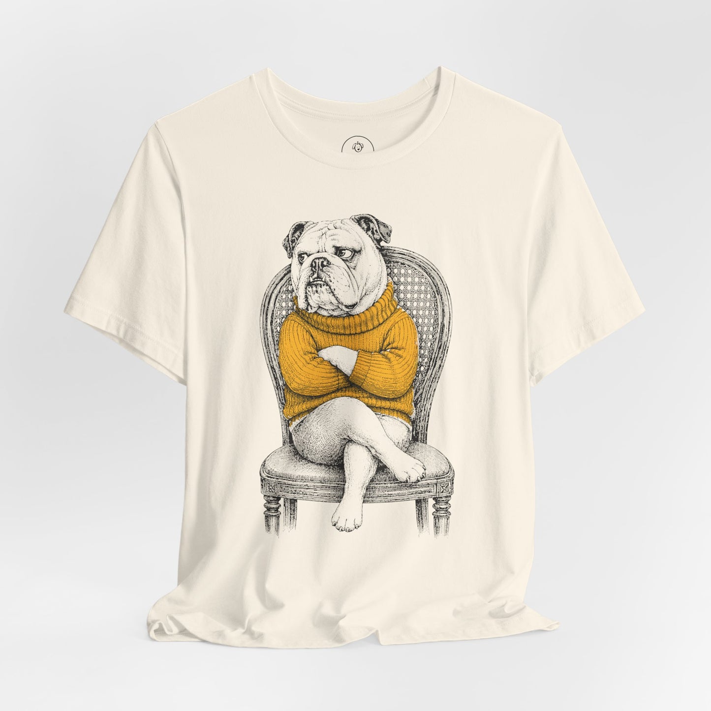 English Bulldog Reluctant Turtleneck T-Shirt