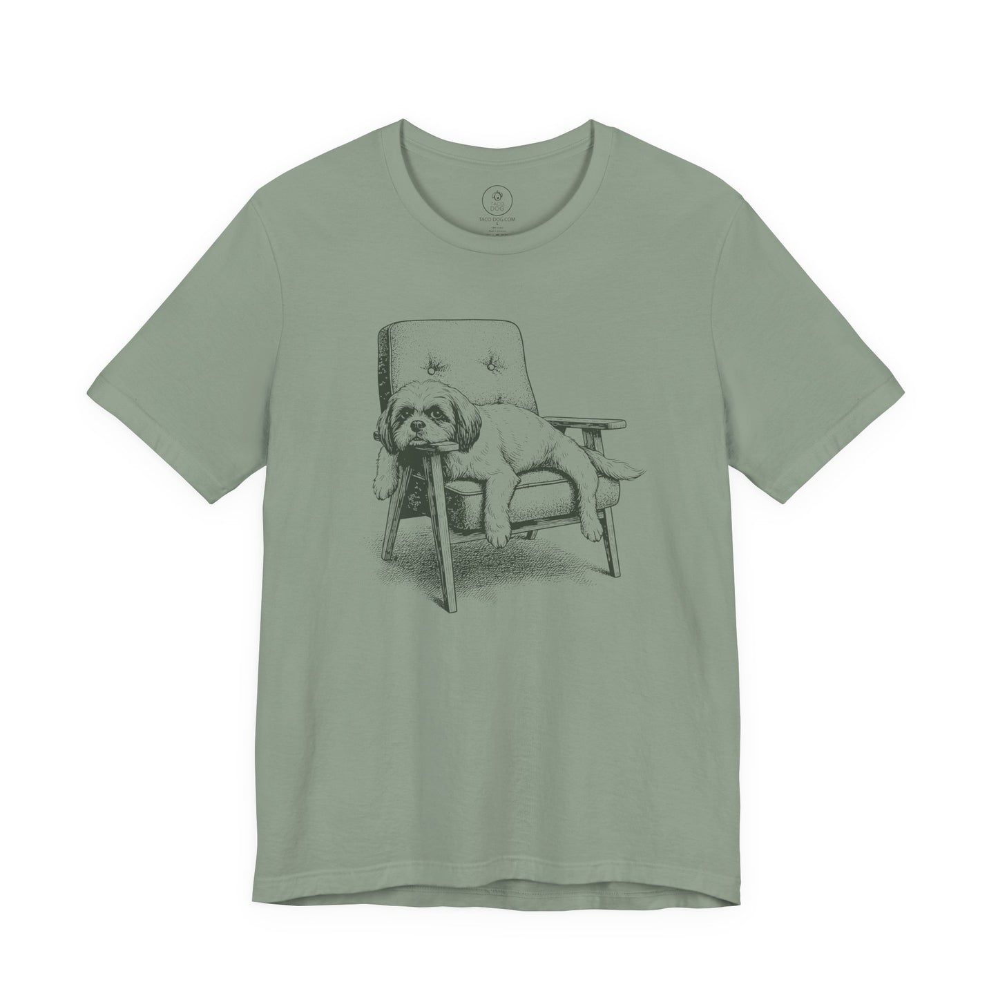 Shih Tzu Occupied T-Shirt Sage Taco-Dog