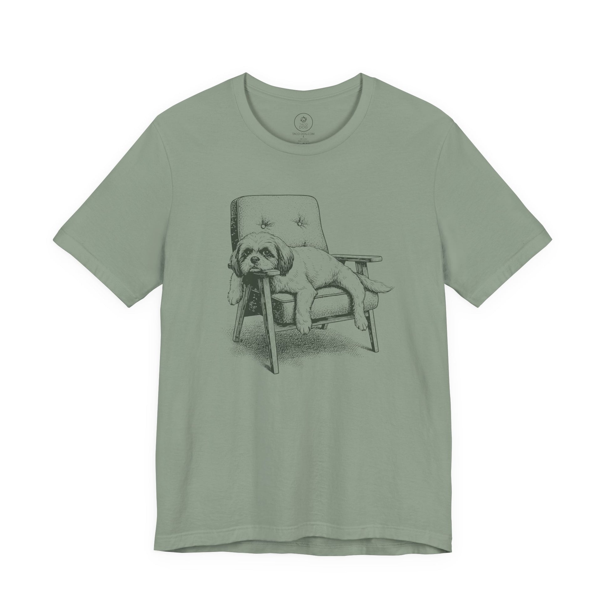 Shih Tzu Occupied T-Shirt Sage Taco-Dog